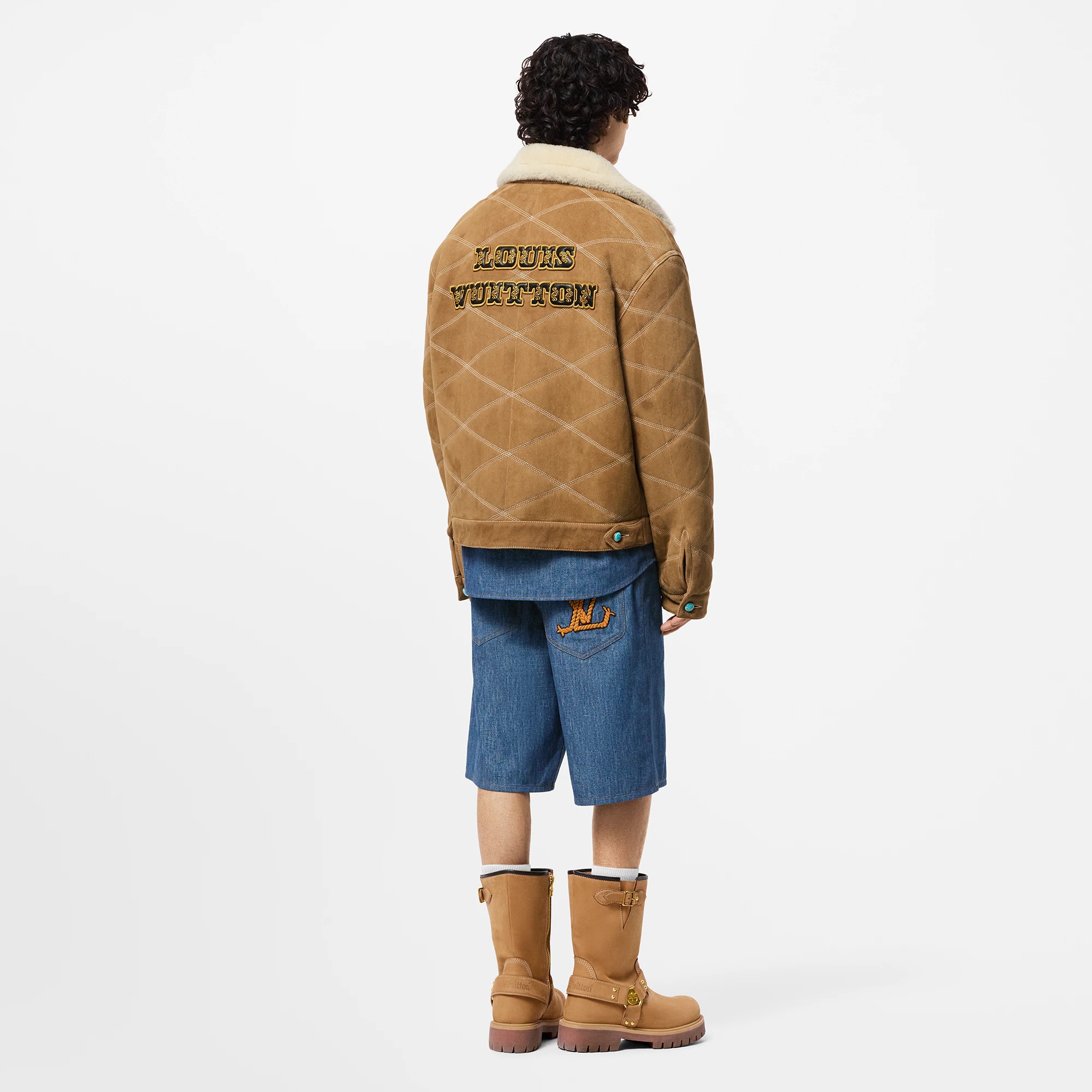 Embroidered Shearling Workwear Blouson - 3