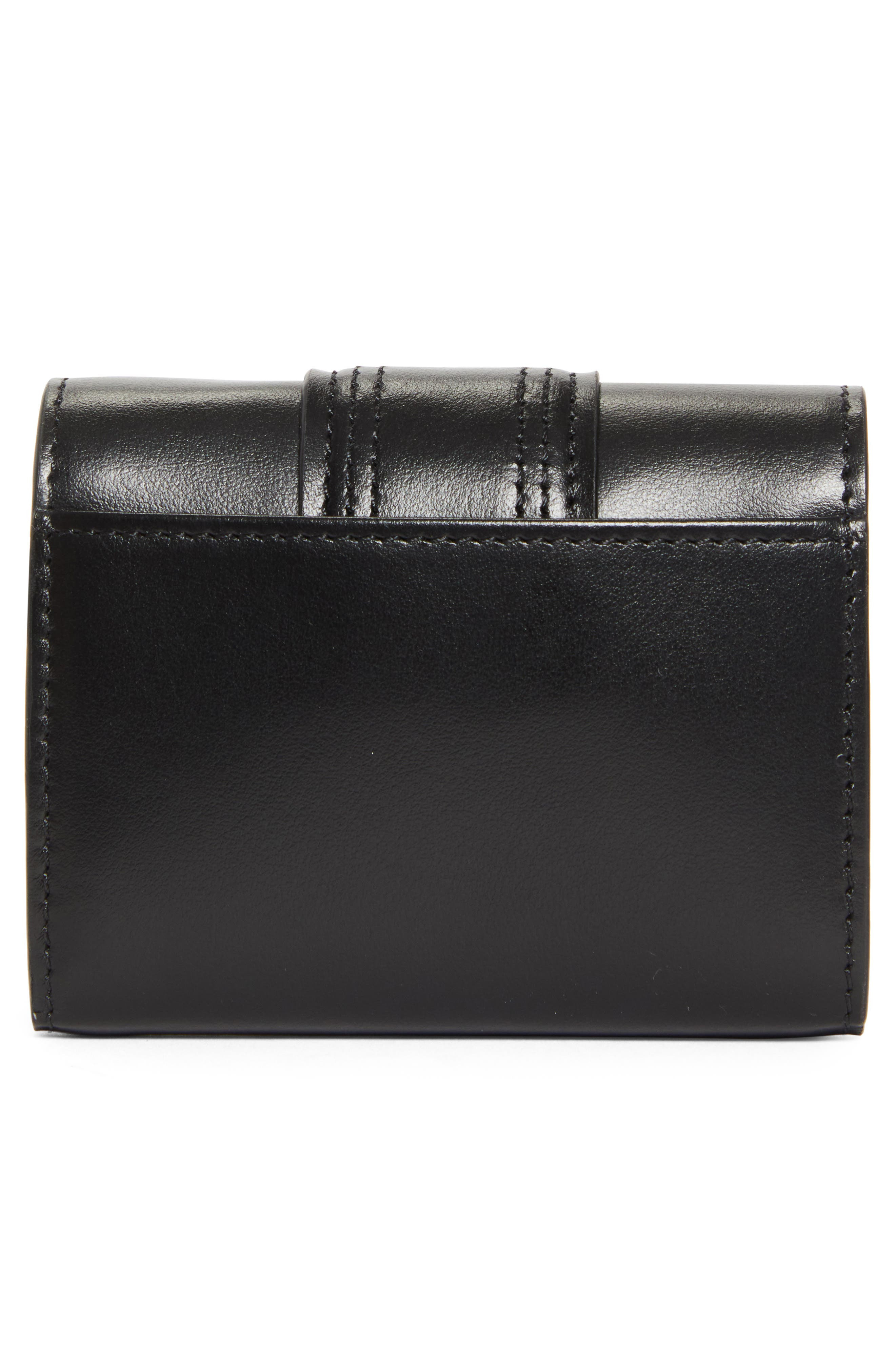 Jacquemus The Bambino Leather Wallet in Black 990 at Nordstrom - 4