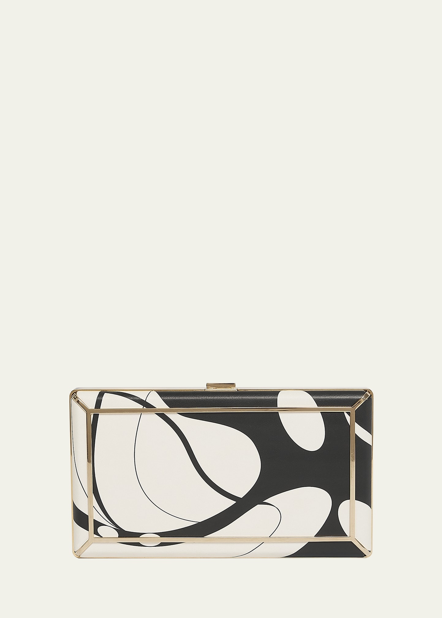 Callas Printed Leather Clutch Bag - 1