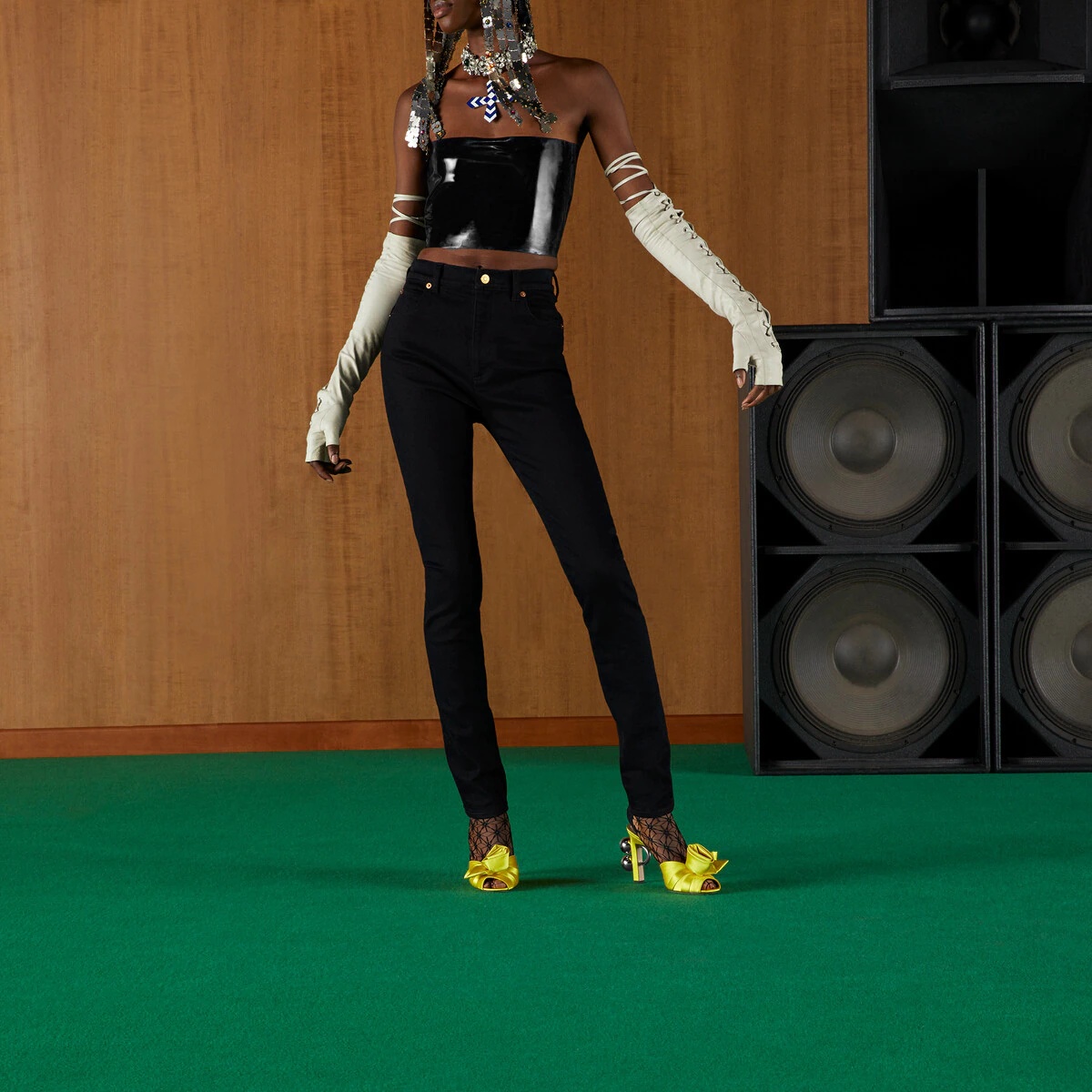 Denim pant with Horsebit - 6