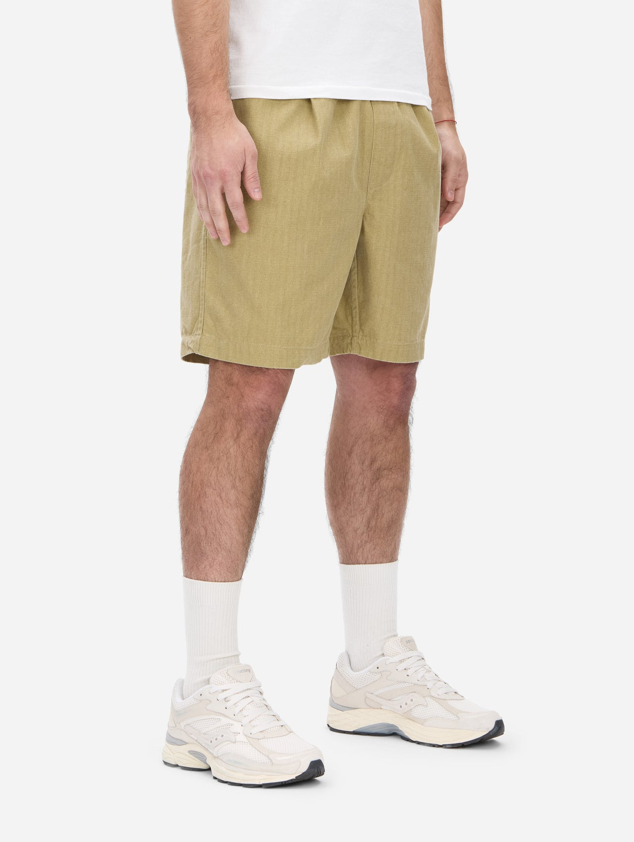 Drawstring Short - Sand HBT - 4