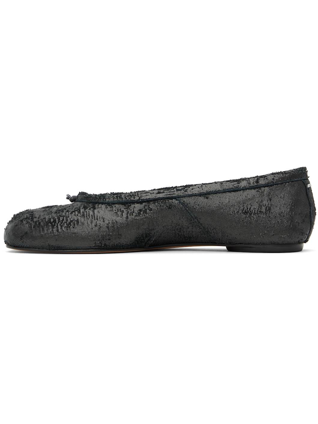 Black Tabi New Ballerina Flats - 3