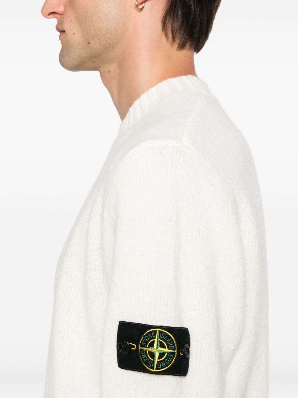 Stone Island Sweaters Ivory - 4
