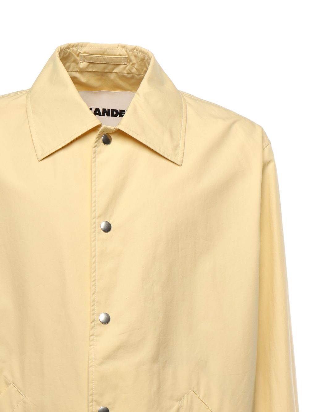 logo-print collared overshirt - 3