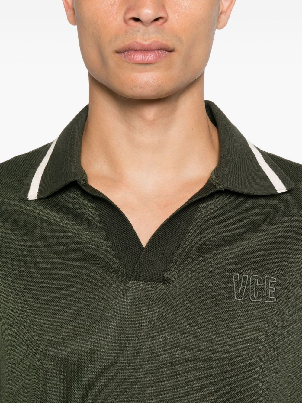 tipped-collar polo shirt - 4