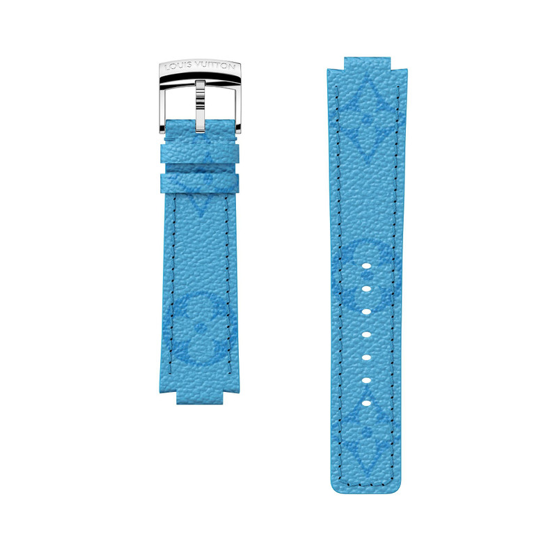 Tambour Monogram Blue Canvas Strap 1