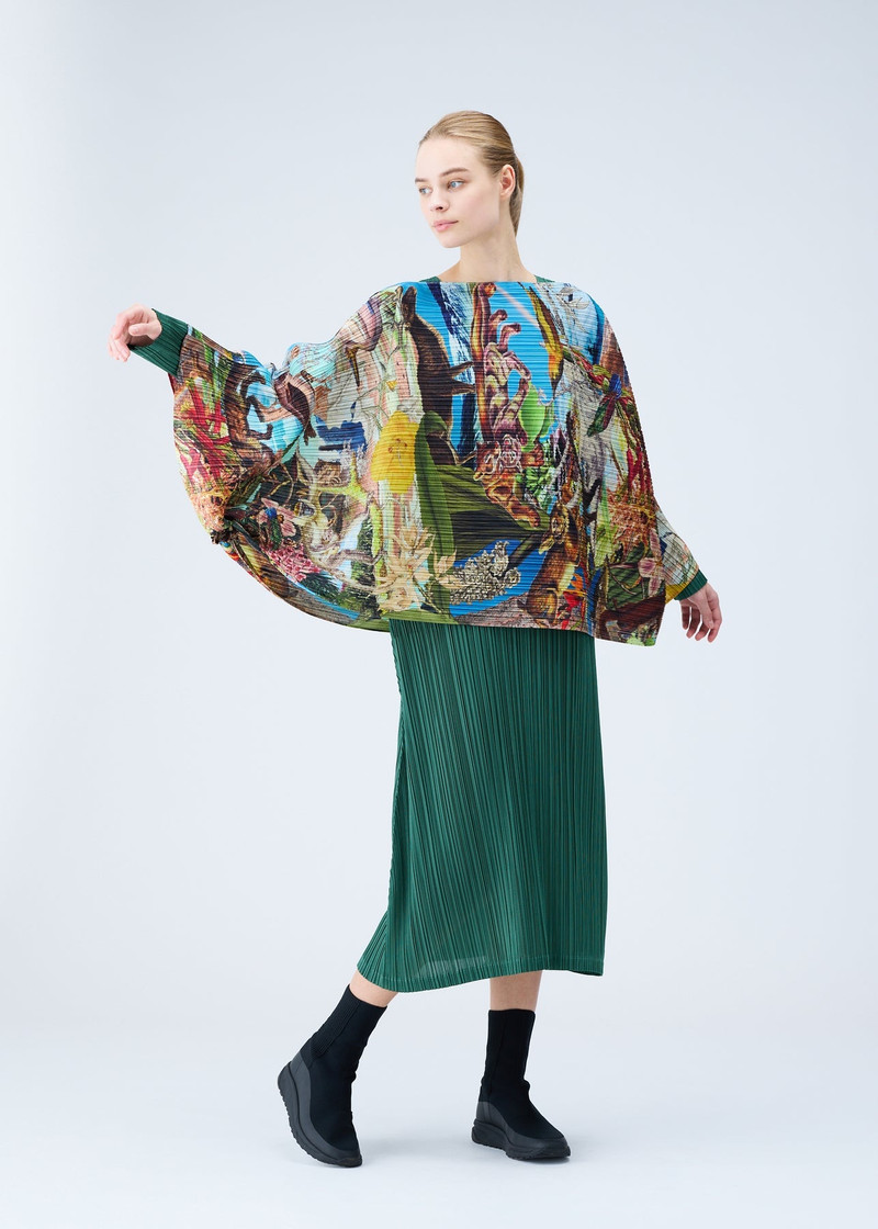 Pleats Please Issey Miyake AURORA JUNGLE MADAME-T STOLE outlook