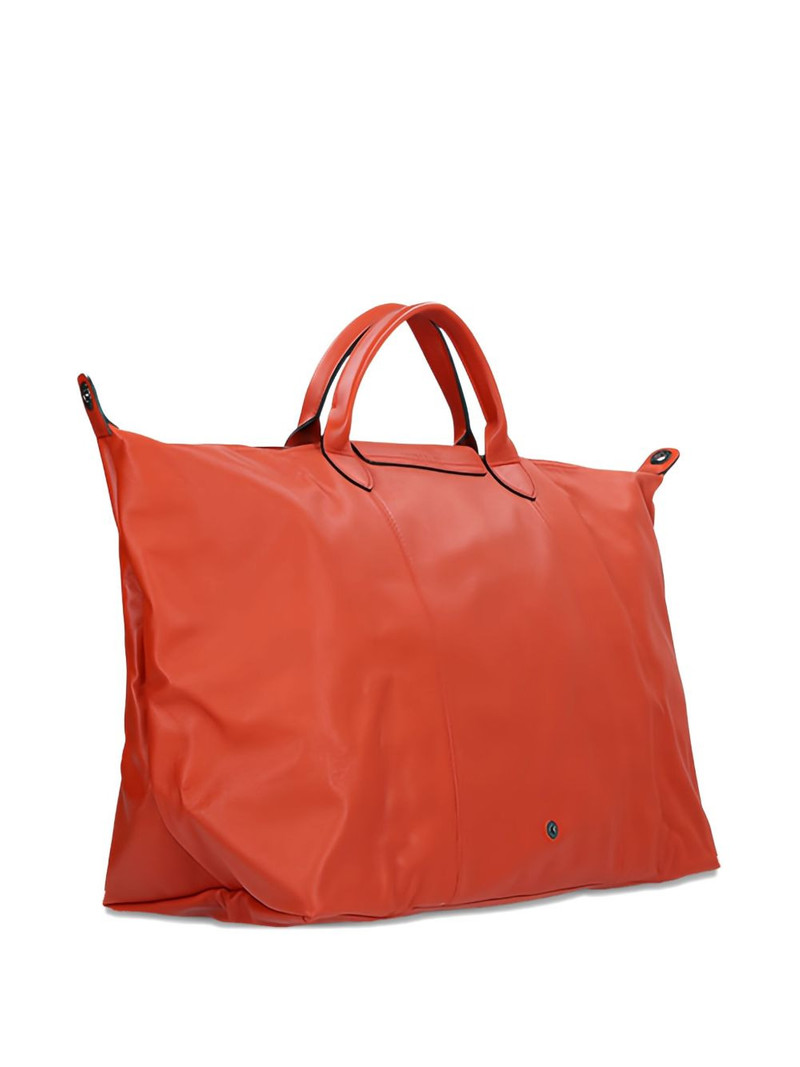 Longchamp leather top-handle luggage outlook