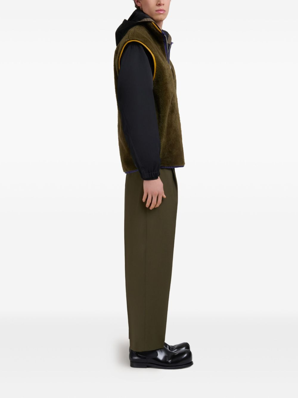 hooded zip-up jacket - 3