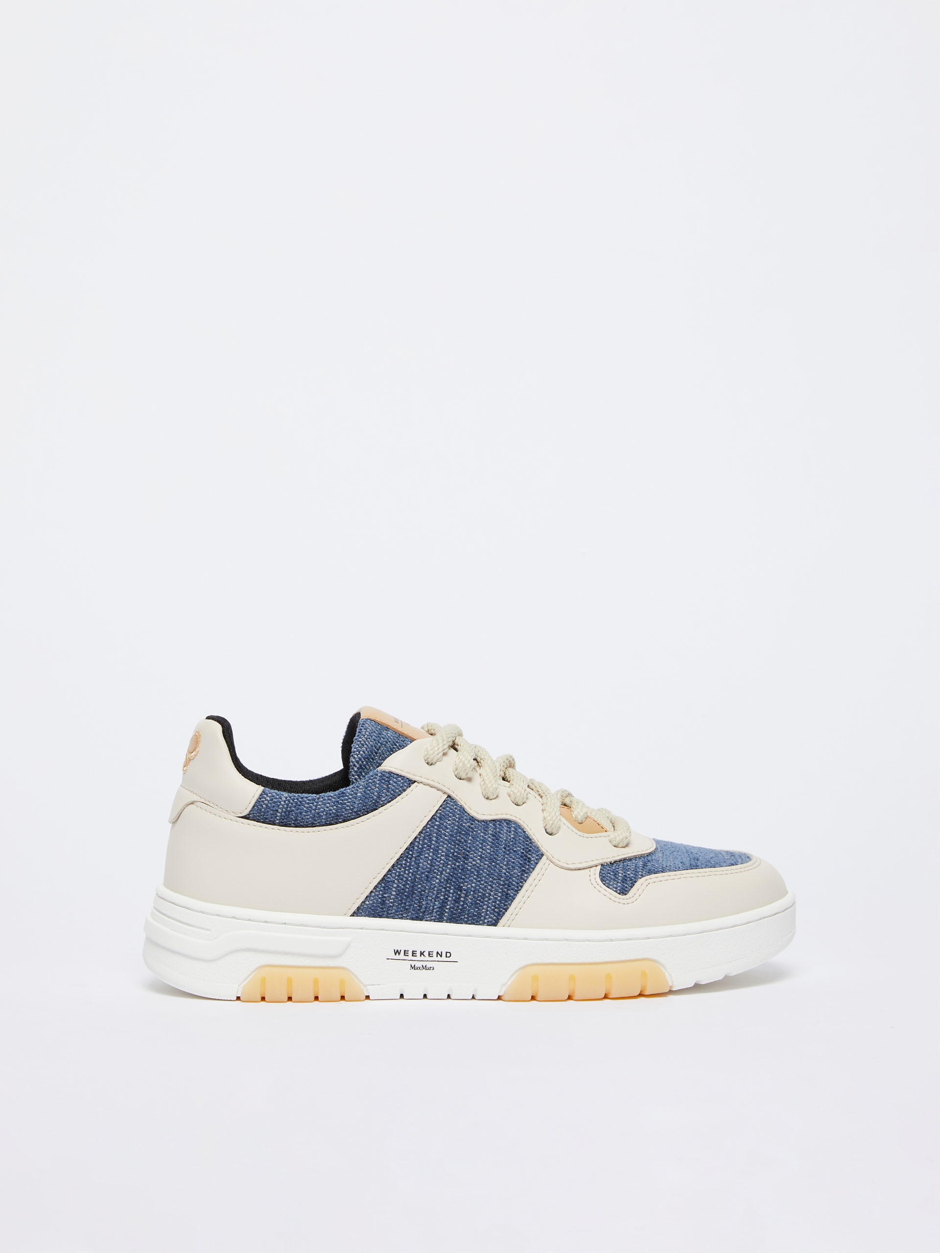 GIRANTE Cotton and leather sneakers - 1