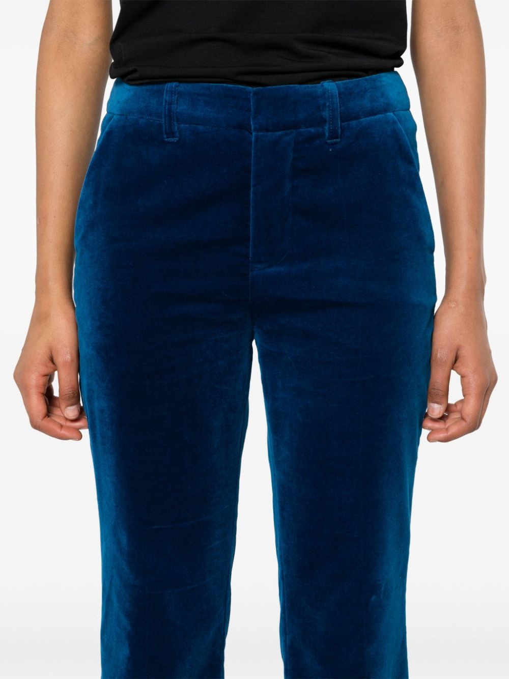 flared velvet trousers - 5