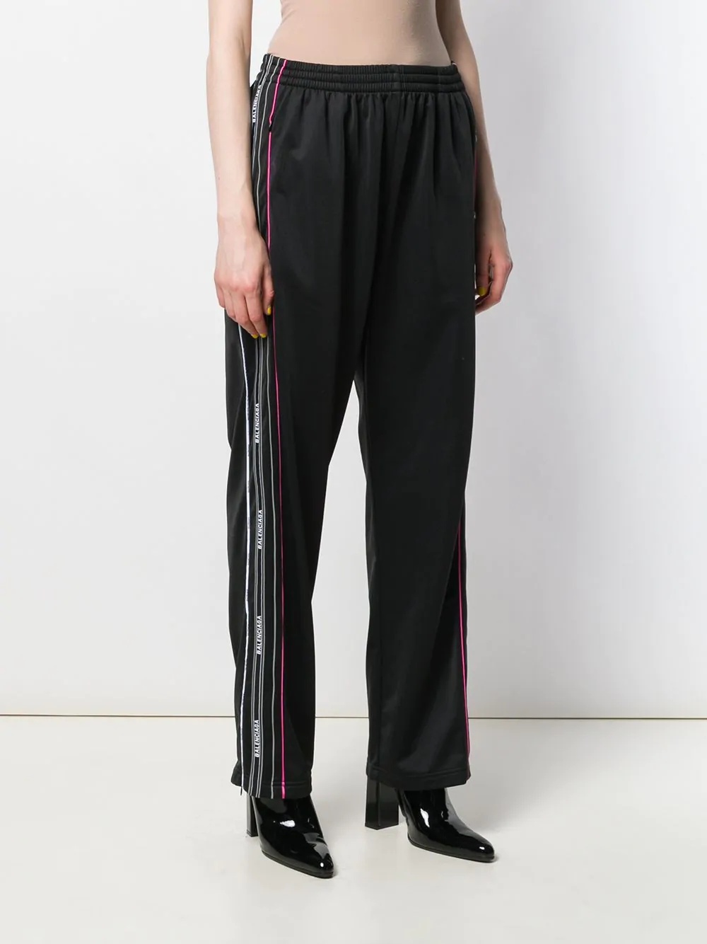 side stripe track pants - 3