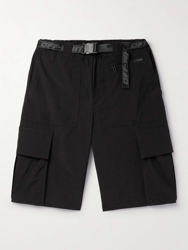 Indust Wide-Leg Belted Shell Cargo Shorts - 1