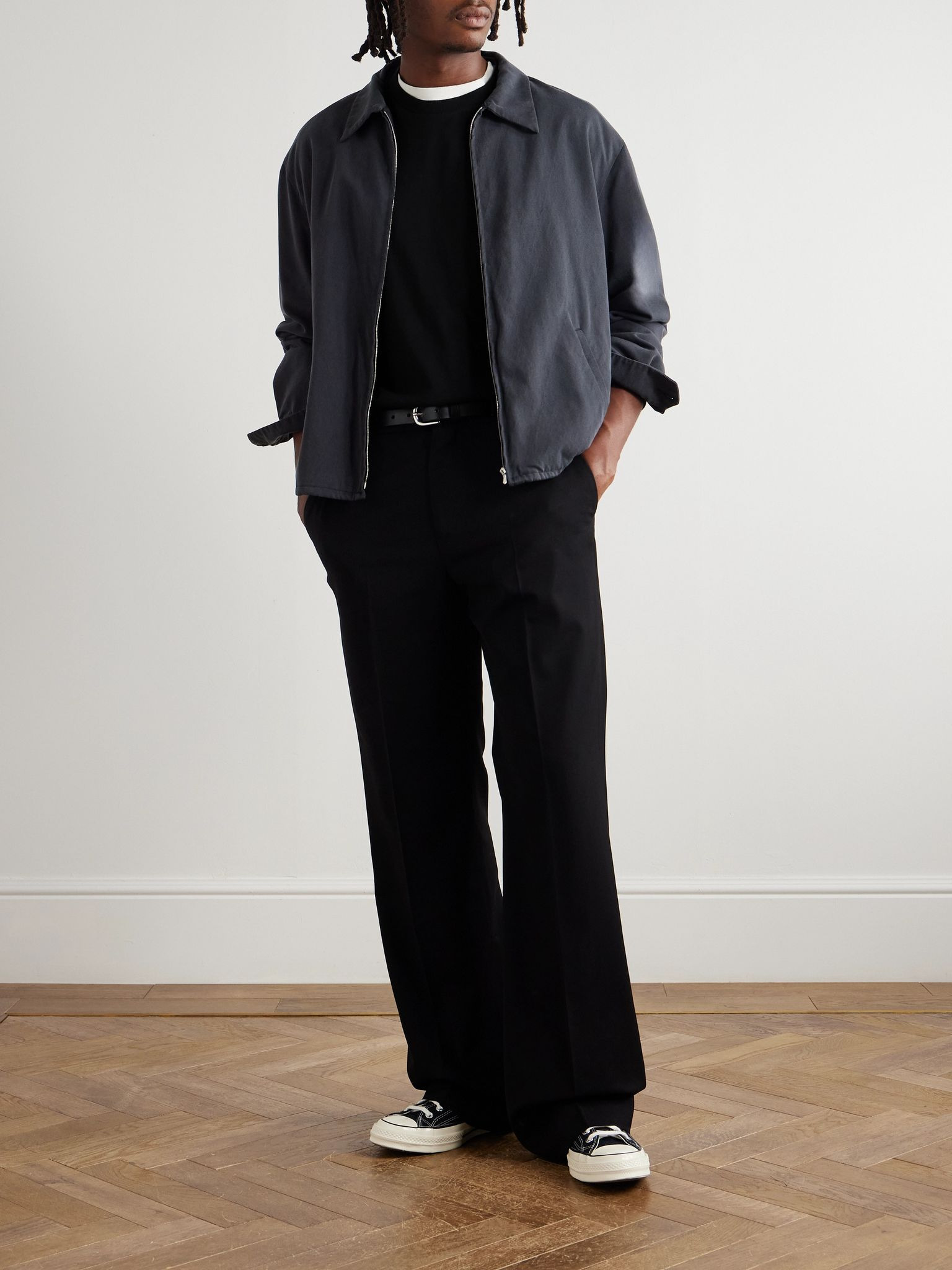 Cotton and Cashmere-Blend Jersey T-Shirt Black - 2