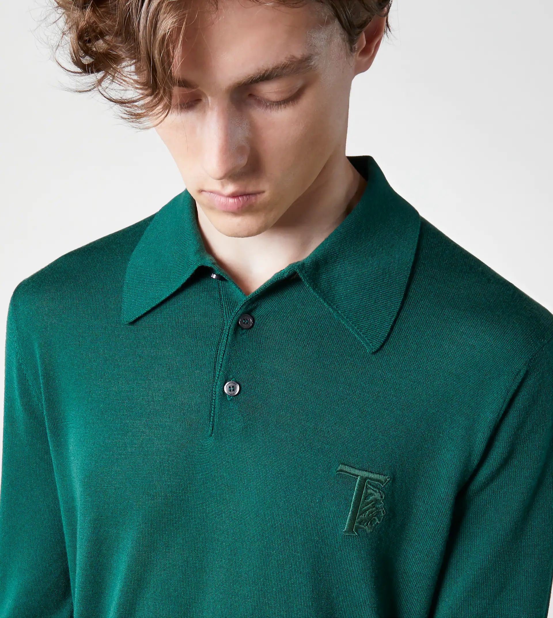 KNITTED POLO SHIRT - GREEN - 5