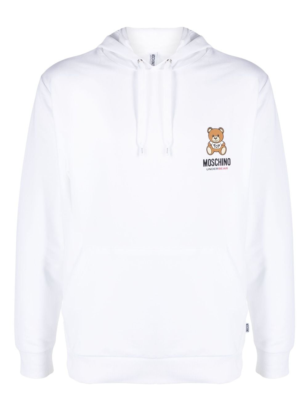 logo-print drawstring hoodie - 1