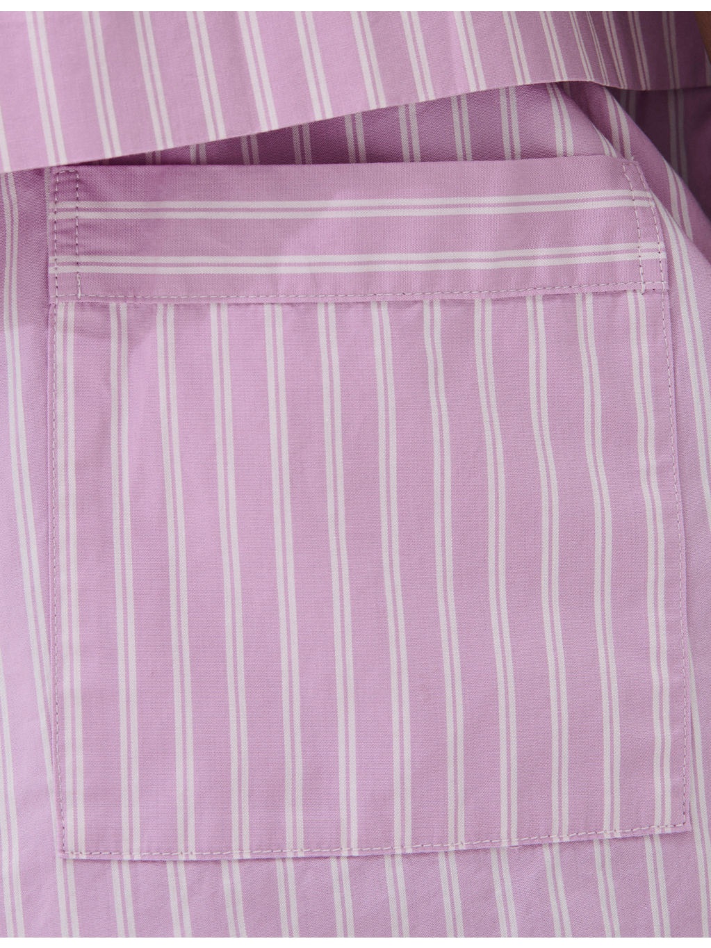 Striped Cotton-Poplin Pyjama Bottoms Size L - 5
