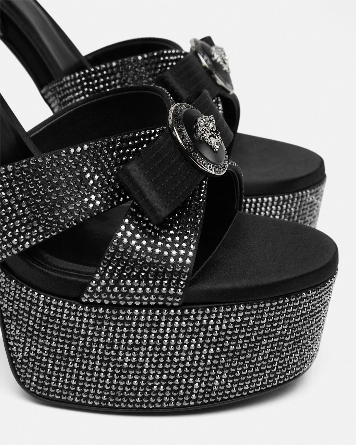Crystal Gianni Ribbon Sandals 140 mm - 5