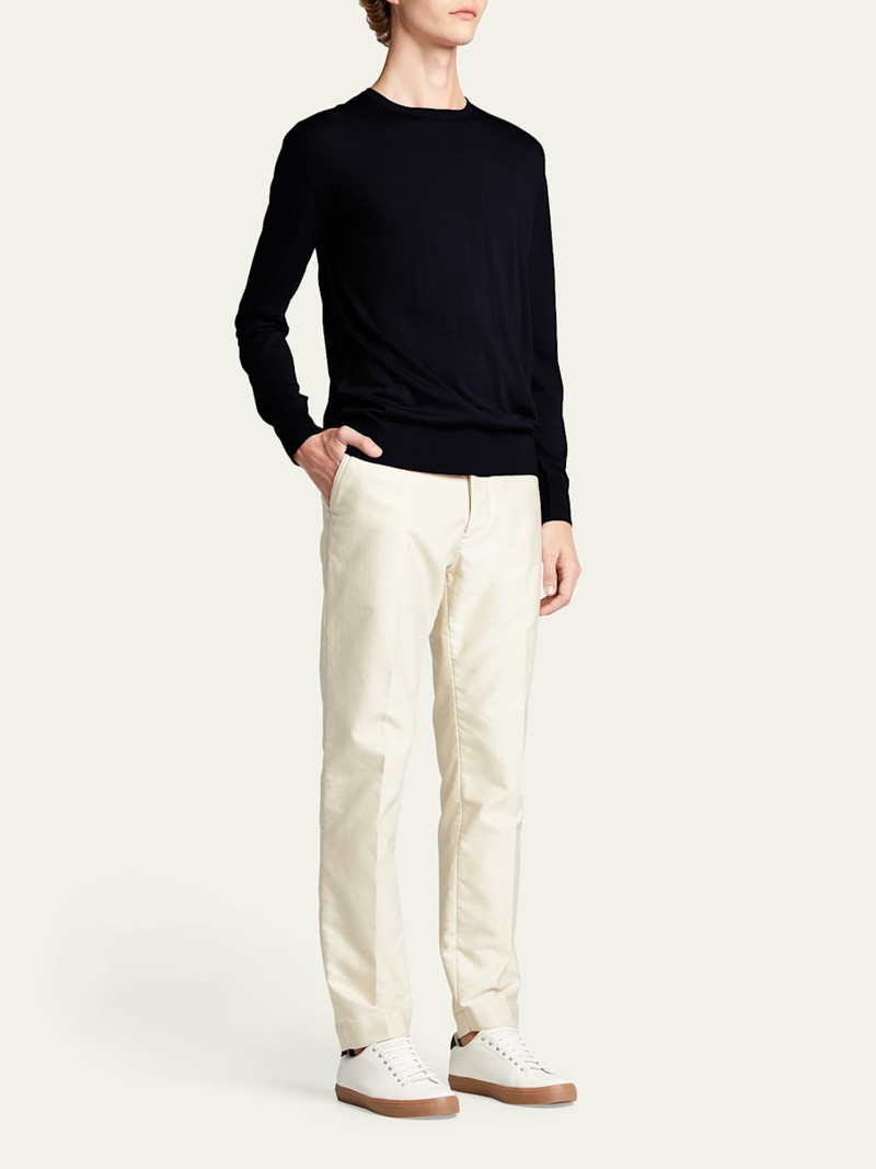 Loro Piana Men's Girocollo Wool Crewneck Sweater outlook