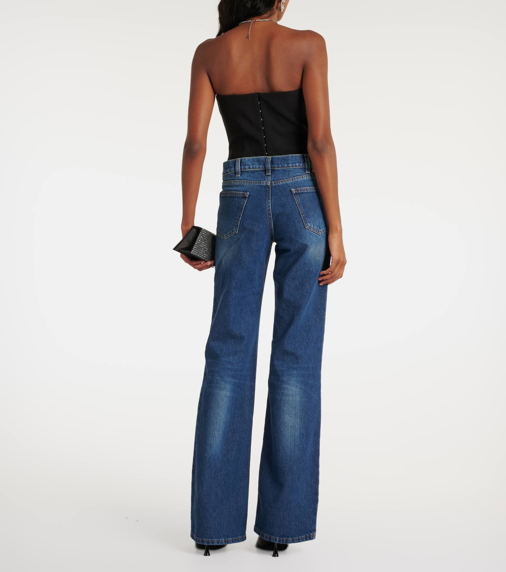 Low-rise flared jeans - 3