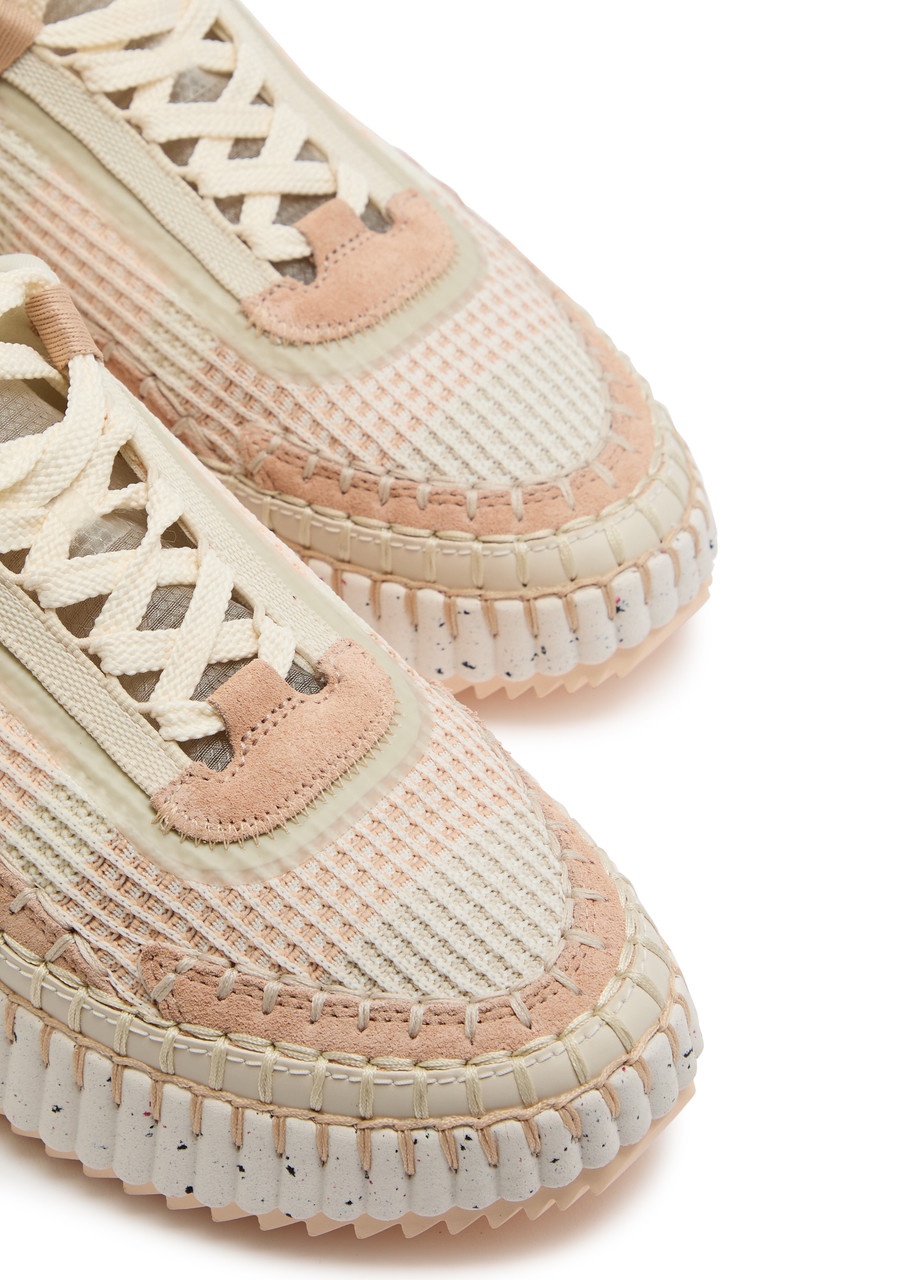 Chloe Nama Panelled Knitted Sneakers - 3