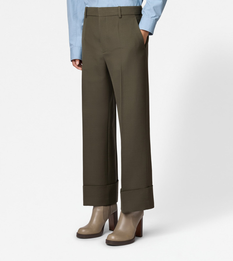 PANTS IN WOOL - GREEN 3