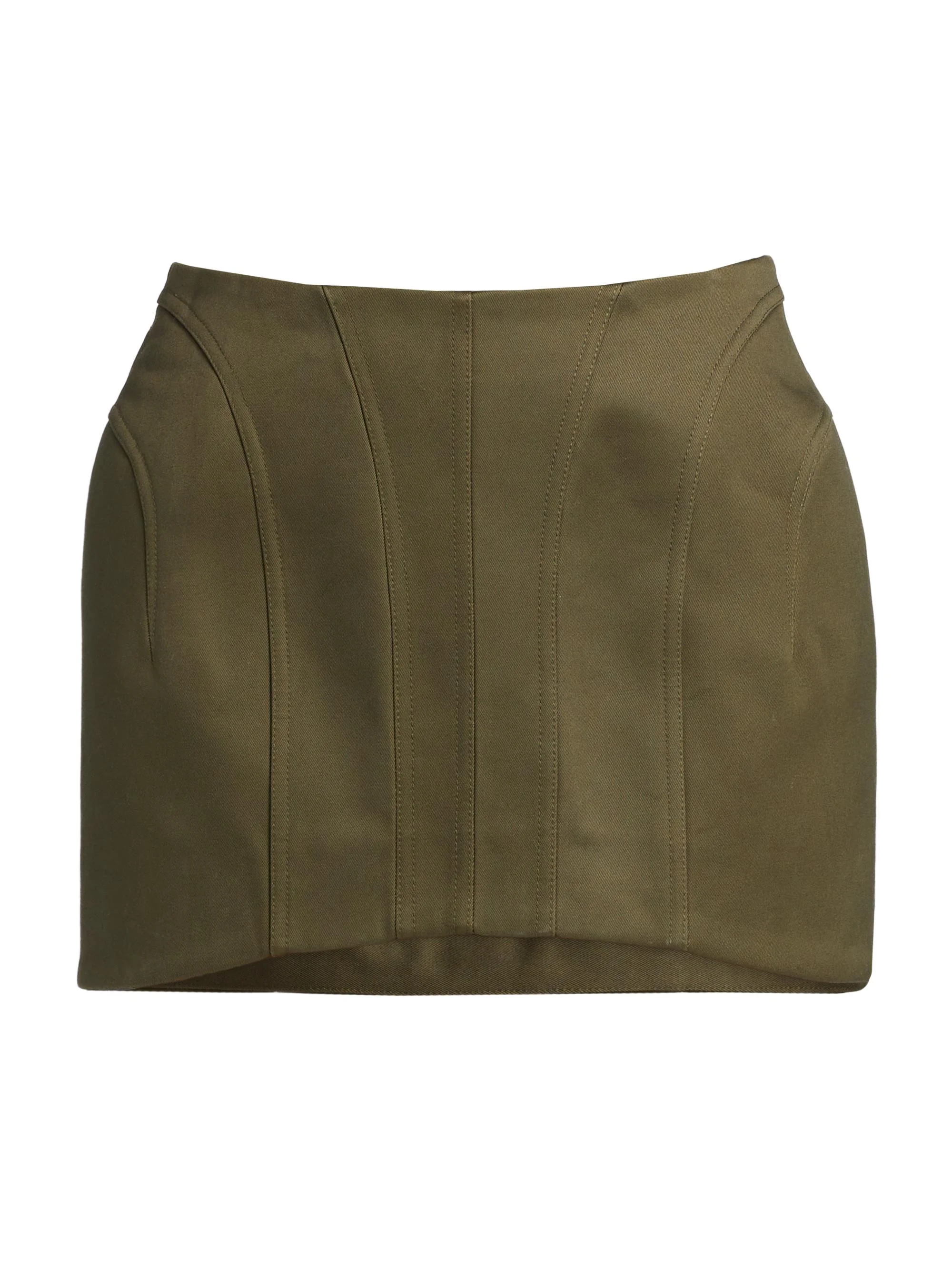 Women's Jupe Structured Miniskirt - Khaki - 1