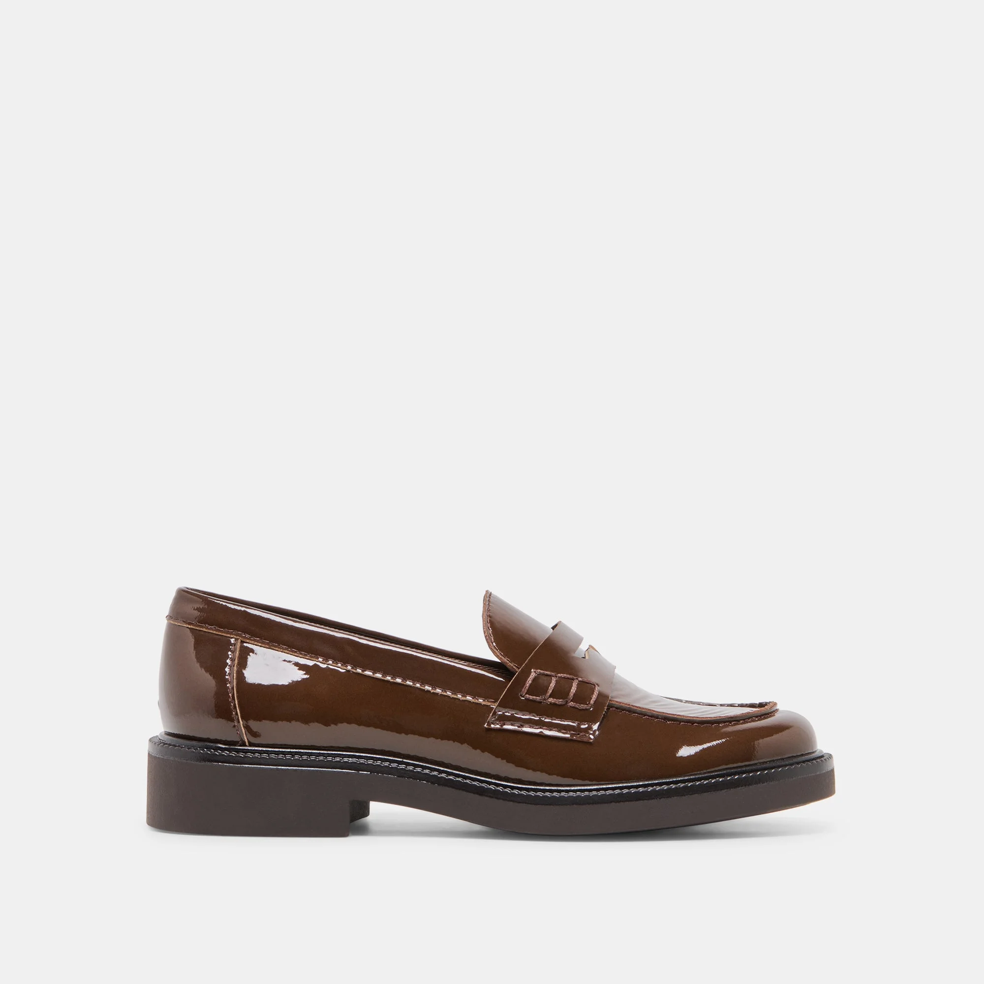 TIGGY LOAFERS WALNUT CRINKLE PATENT - 1