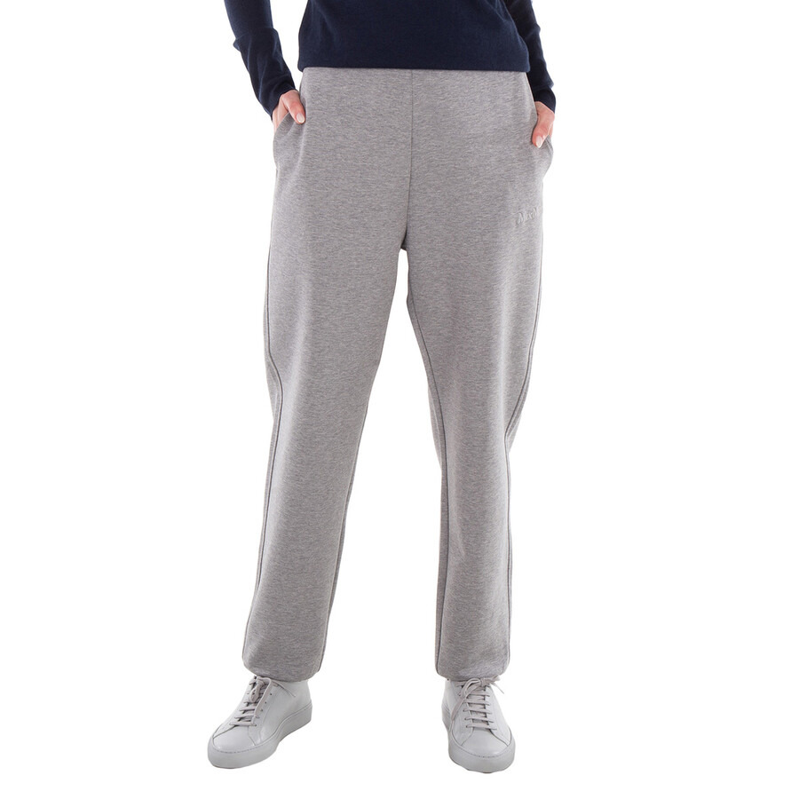 Max Mara Medium Grey Cotton Sweatpants, Size Large - 3