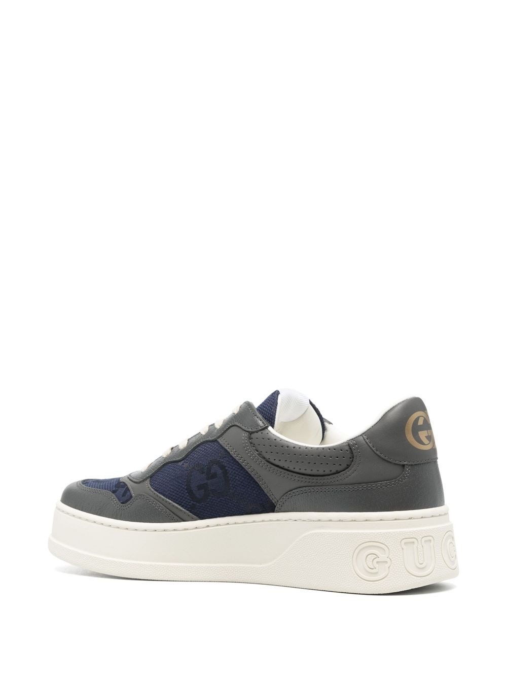 Interlocking G leather sneakers - 3
