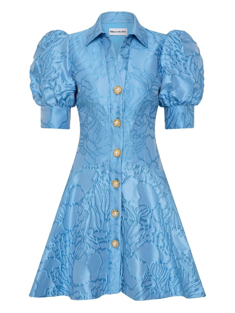 puff-sleeve button aegir mini dress 1