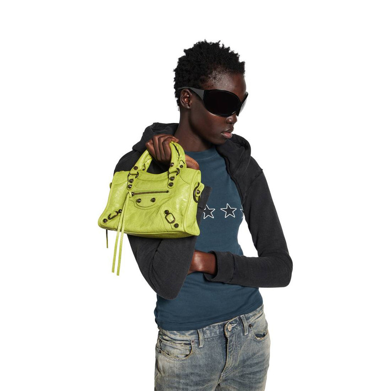 BALENCIAGA Women's Le City Bag Mini in Pistache outlook