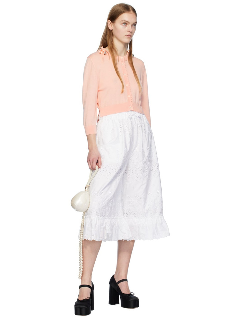 Simone Rocha White Drawstring Trousers outlook