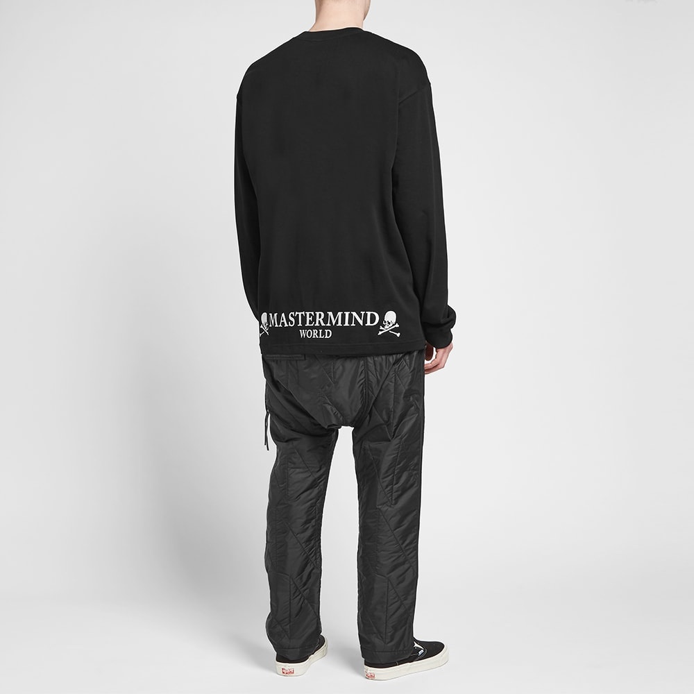 MASTERMIND WORLD Long Sleeve Embroidered Skull Tee - 7