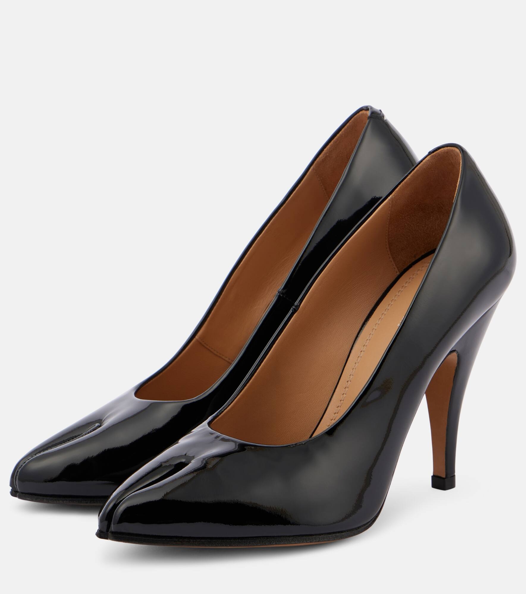 Tabi patent leather pumps - 5