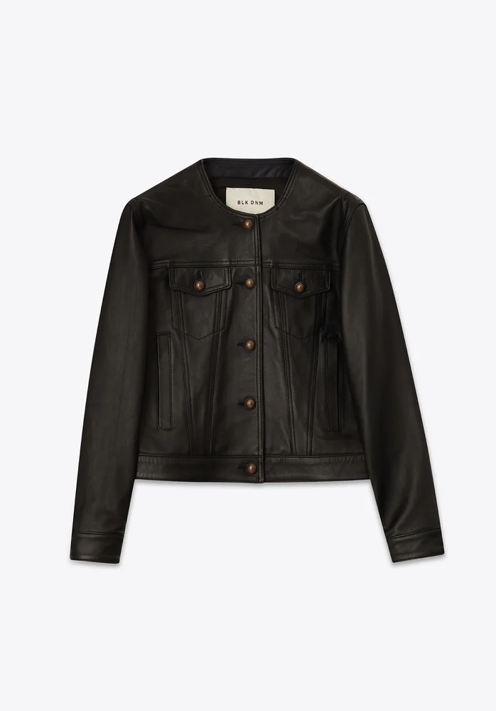 LEATHER JACKET 96 BLACK - 1