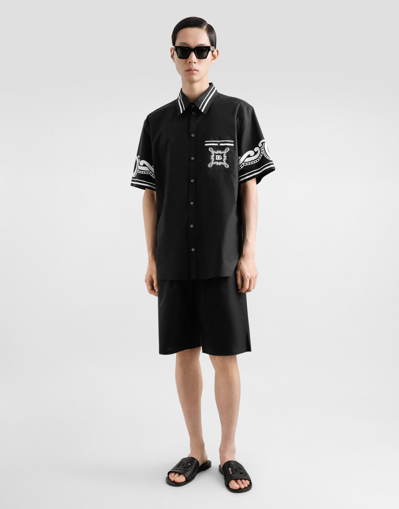 Dolce & Gabbana Cotton shorts with jacquard logo outlook
