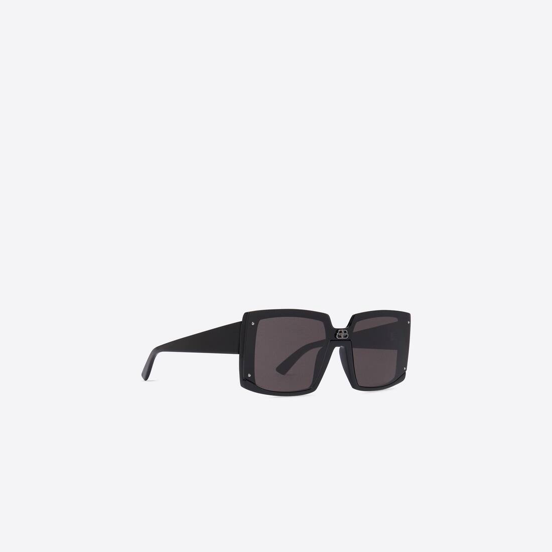 Shield Square Sunglasses in Black - 4