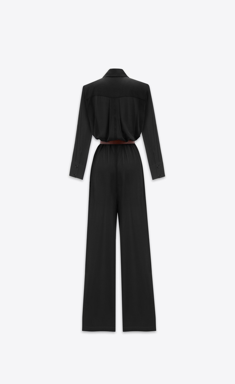 SAINT LAURENT jumpsuit in silk crepe muslin outlook