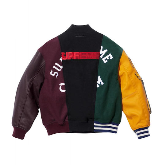 Supreme x MM6 Maison Margiela Split Varsity Jacket 'Multicolor' SUP-SS24-110 - 2