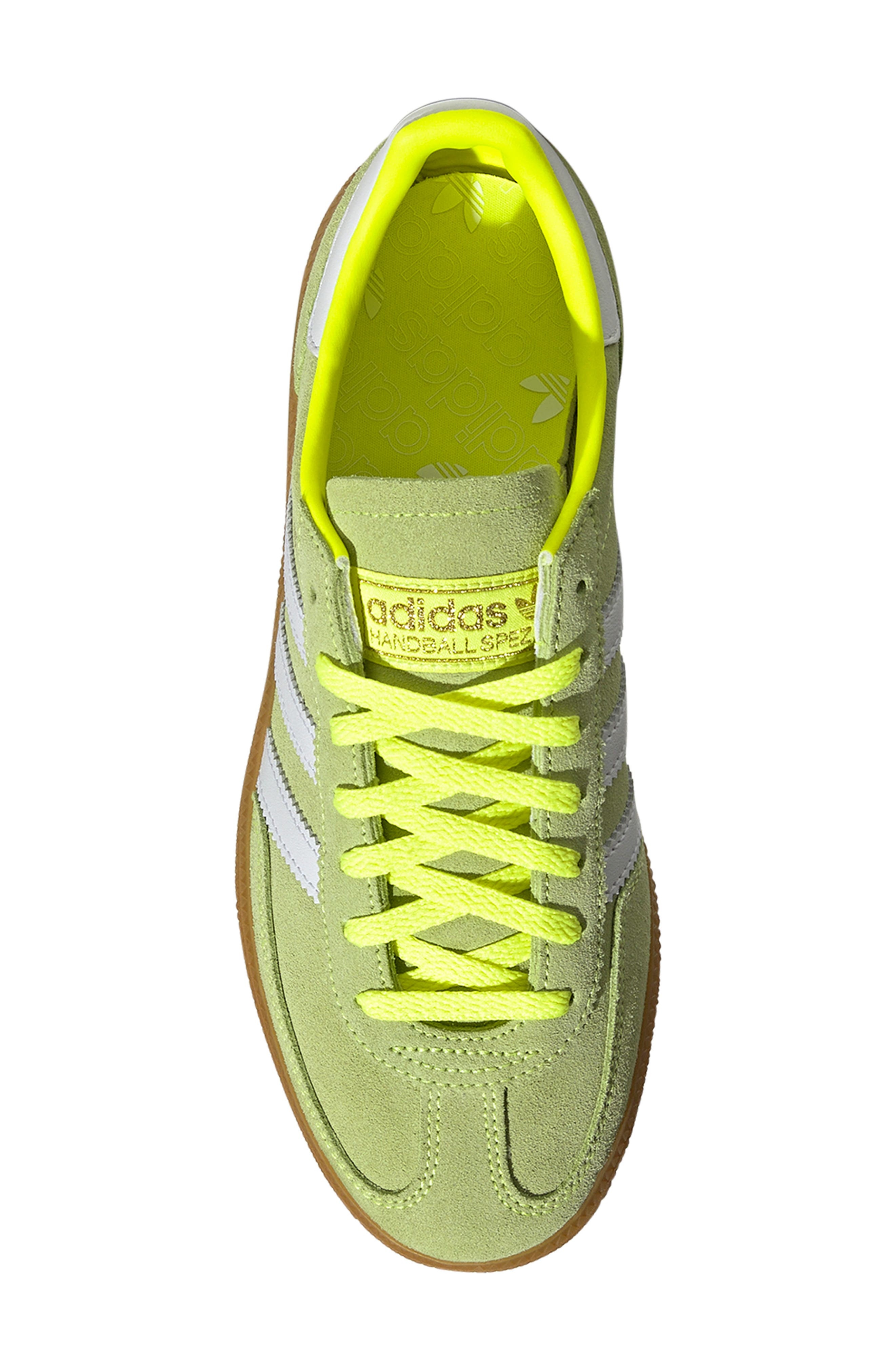 adidas Handball Spezial Sneaker in Yellow/White/Gold Met at Nordstrom - 4