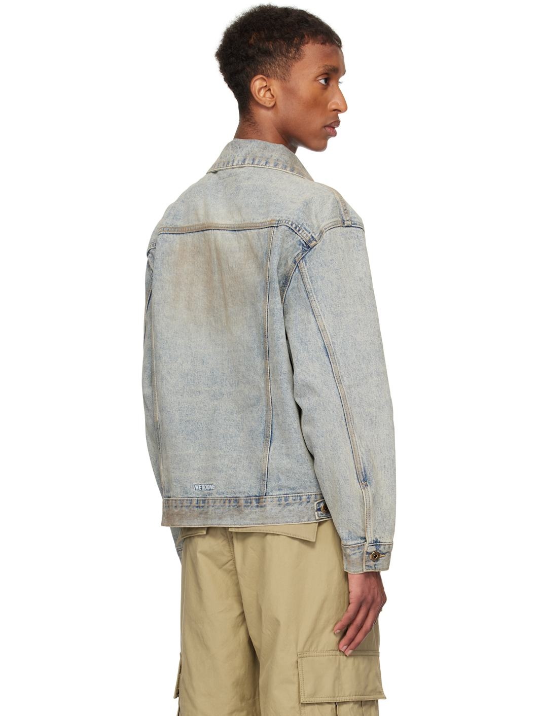 Blue Washed Denim Jacket - 3