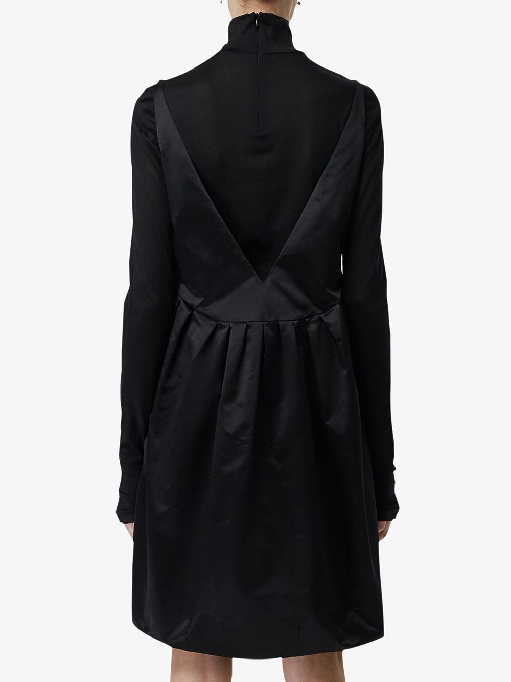 Duchess Satin Bubble Hem Dress - 4