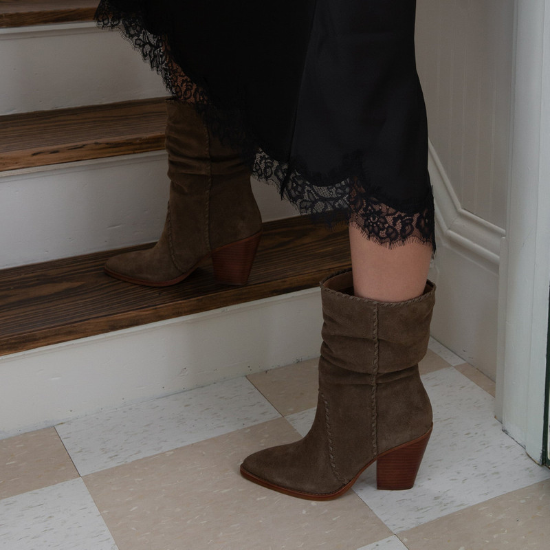 JULITH BOOTS OLIVE SUEDE 4