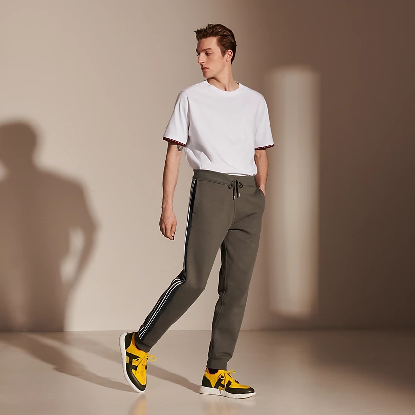 "Run H" bicolor jogging pants - 4