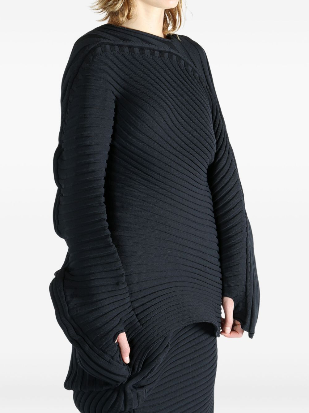 asymmetric sweater - 4