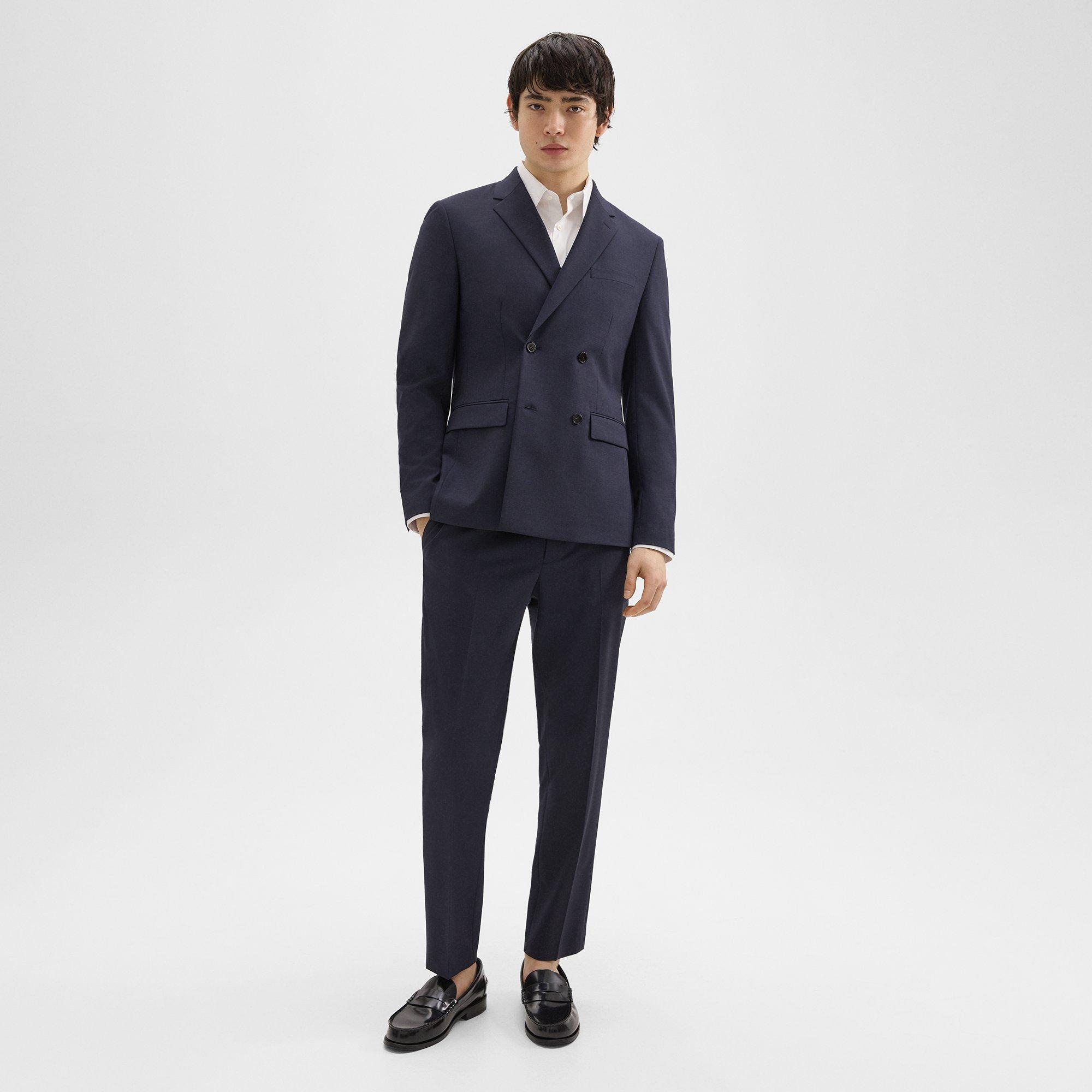 Morton Double-Breasted Blazer in Stretch Wool - 5