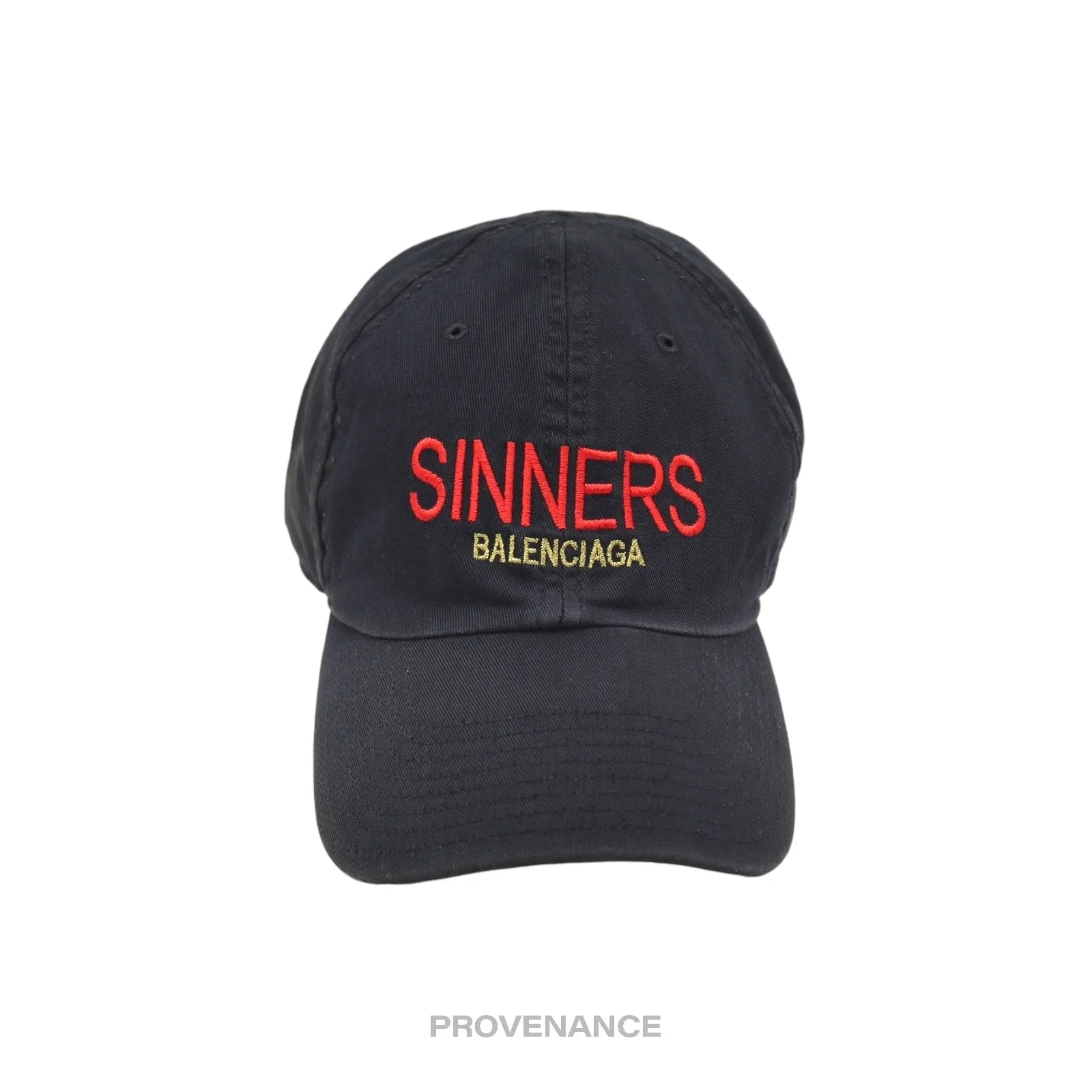 Balenciaga Sinners Cap - Washed Black - 1