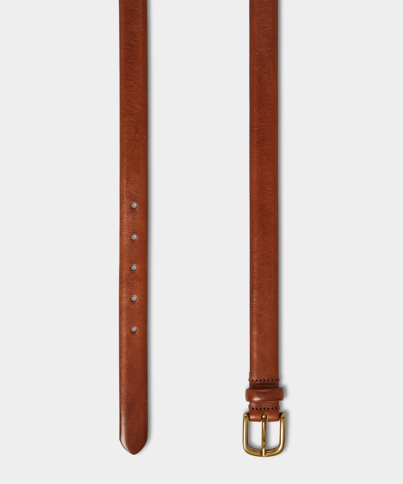 TODD SNYDER Italian Beveled Edge Leather Belt outlook