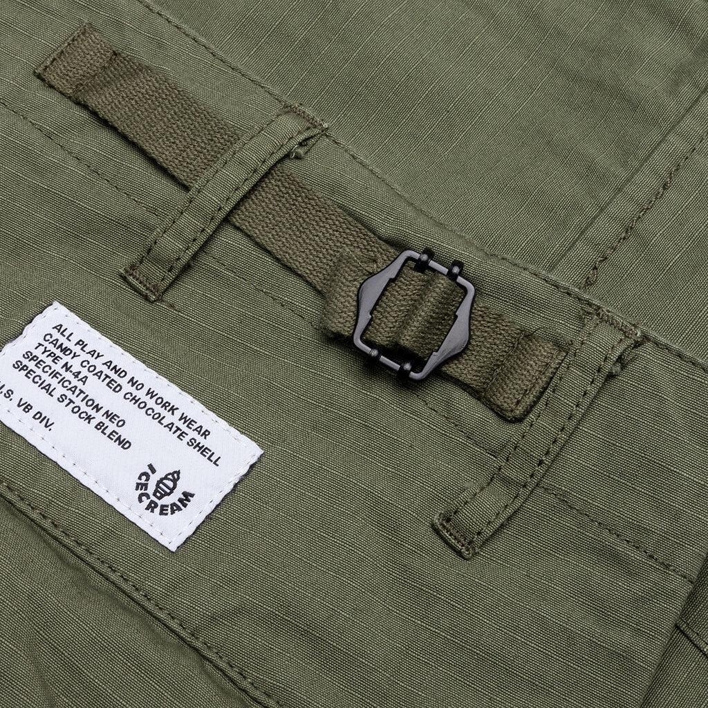 DESTRO CARGO SHORTS - FOUR LEAF CLOVER - 3
